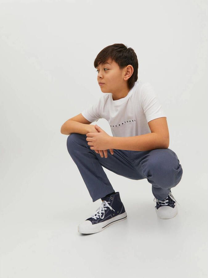 Jack & jones JUNIOR regular fit broek JPSTMARCO JJDAVE blauw Jongens Stretchkatoen 134 - Foto 2
