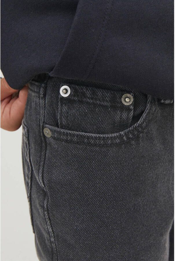 Jack & jones JUNIOR regular fit jeans JJICLARK JJORIGINAL black denim Zwart 128 - Foto 3