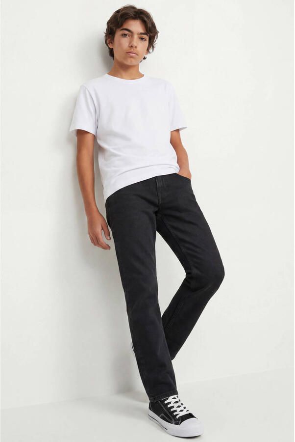 Jack & jones JUNIOR regular fit jeans JJICLARK JJORIGINAL black denim Zwart 128 - Foto 2