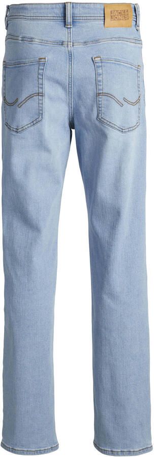 Jack & jones JUNIOR regular fit jeans JJICLARK light blue denim Blauw Jongens Stretchdenim 128