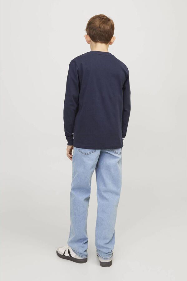 Jack & jones JUNIOR regular fit jeans JJICLARK light blue denim Blauw Jongens Stretchdenim 152 - Foto 2