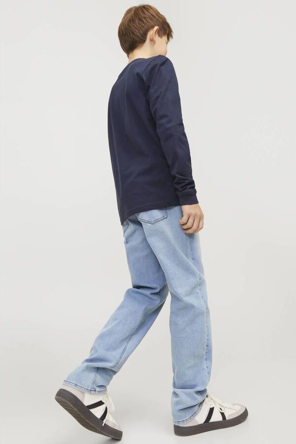 Jack & jones JUNIOR regular fit jeans JJICLARK light blue denim Blauw Jongens Stretchdenim 128 - Foto 3