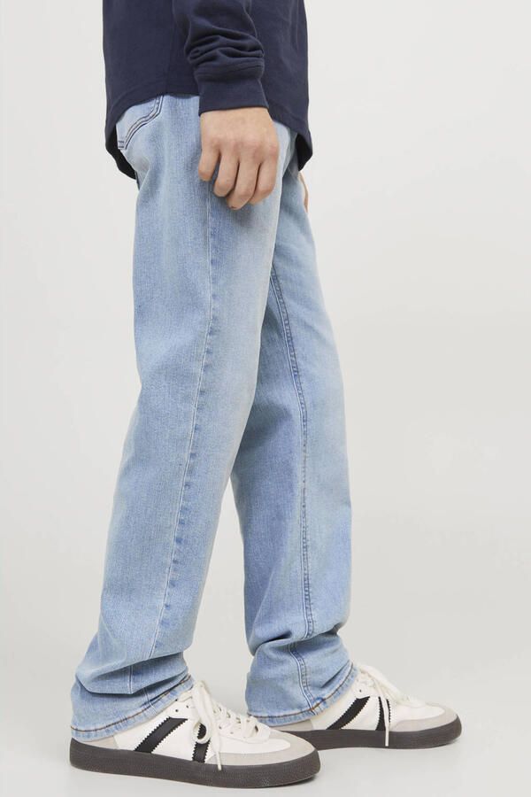 Jack & jones JUNIOR regular fit jeans JJICLARK light blue denim Blauw Jongens Stretchdenim 164 - Foto 2
