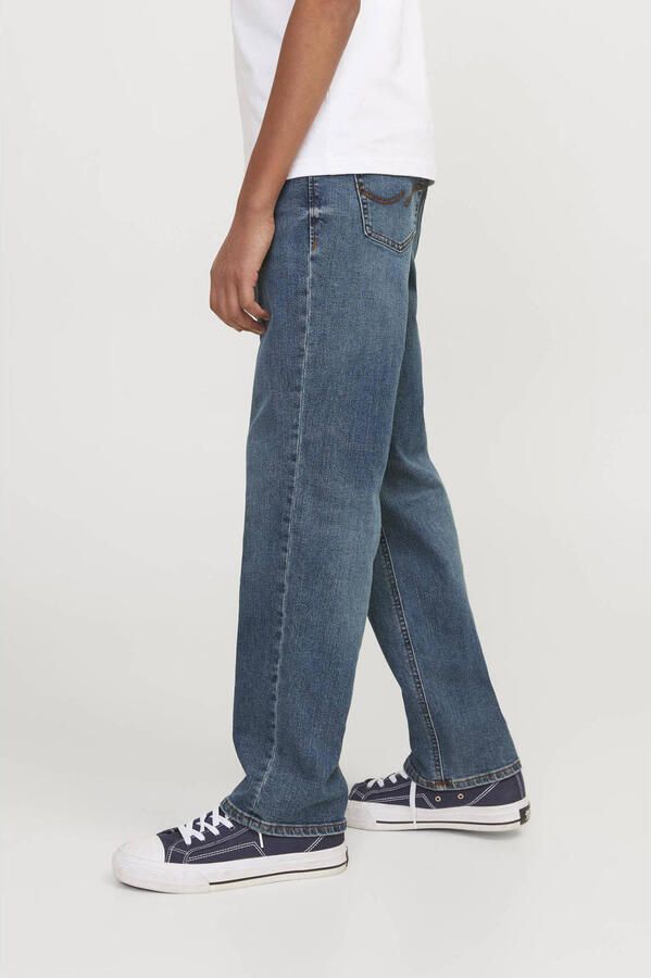 Jack & jones JUNIOR regular jeans JJICLARK medium blue denim Blauw Jongens Stretchdenim 128 - Foto 3