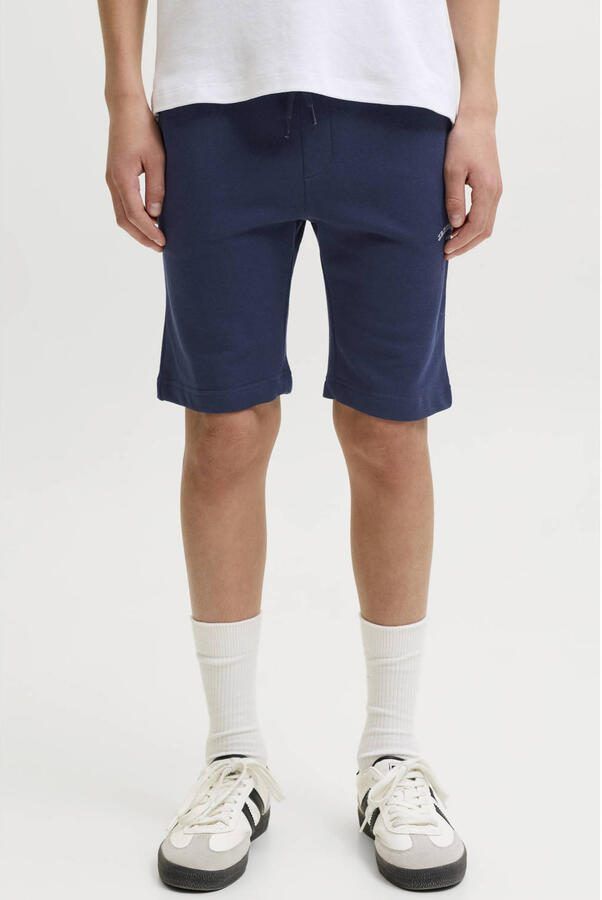 JACK & JONES JUNIOR regular sweatshort donkerblauw