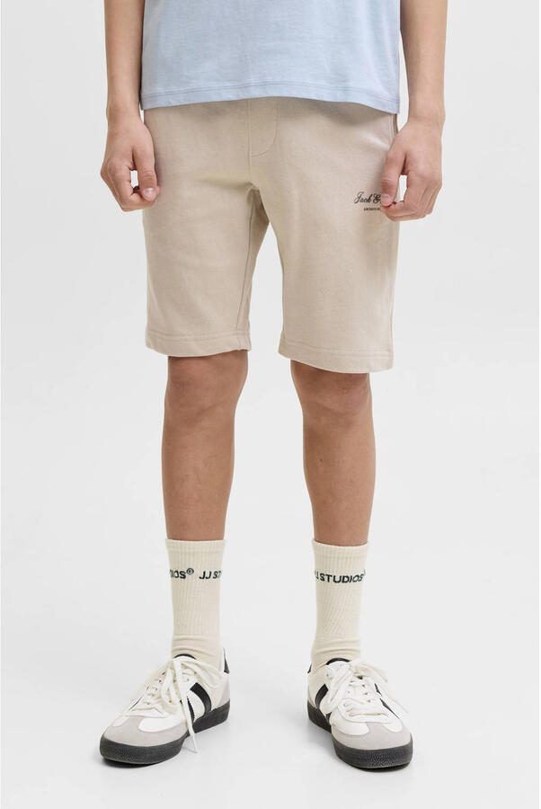 JACK & JONES JUNIOR regular waist sweatshort beige