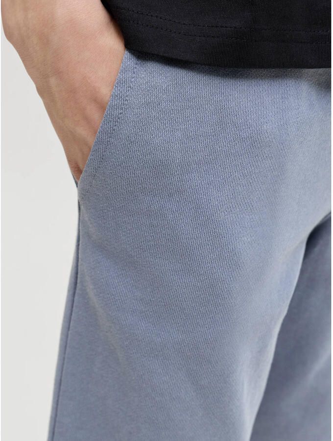 JACK & JONES JUNIOR regular waist sweatshort grijsblauw - Foto 2