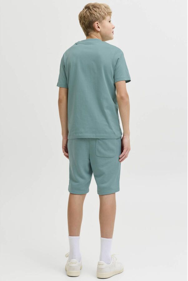 JACK & JONES JUNIOR regular waist sweatshort groen - Foto 2