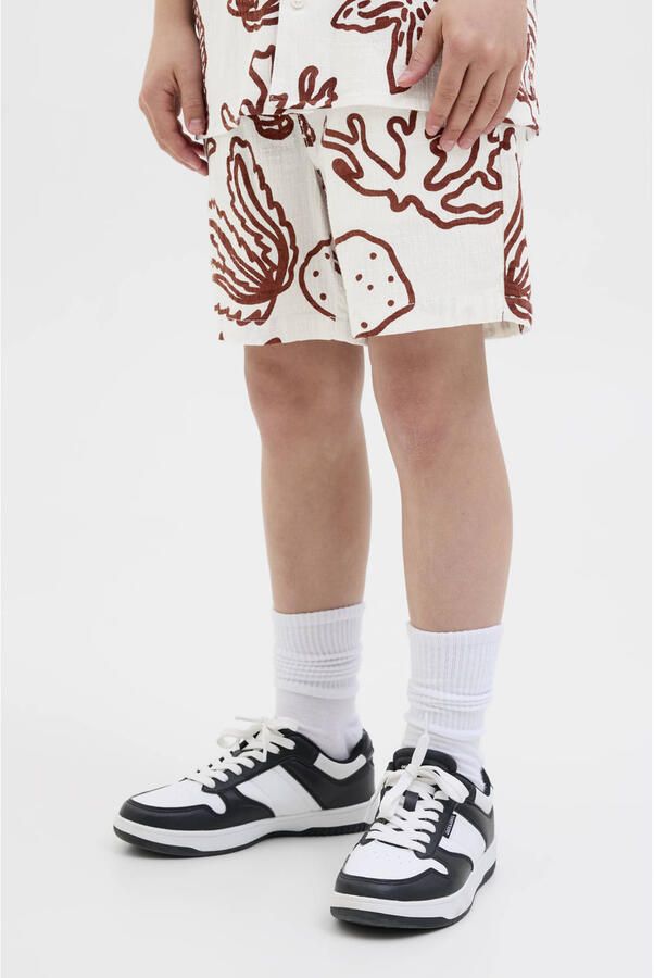 JACK & JONES JUNIOR relaxed casual short donkerrood