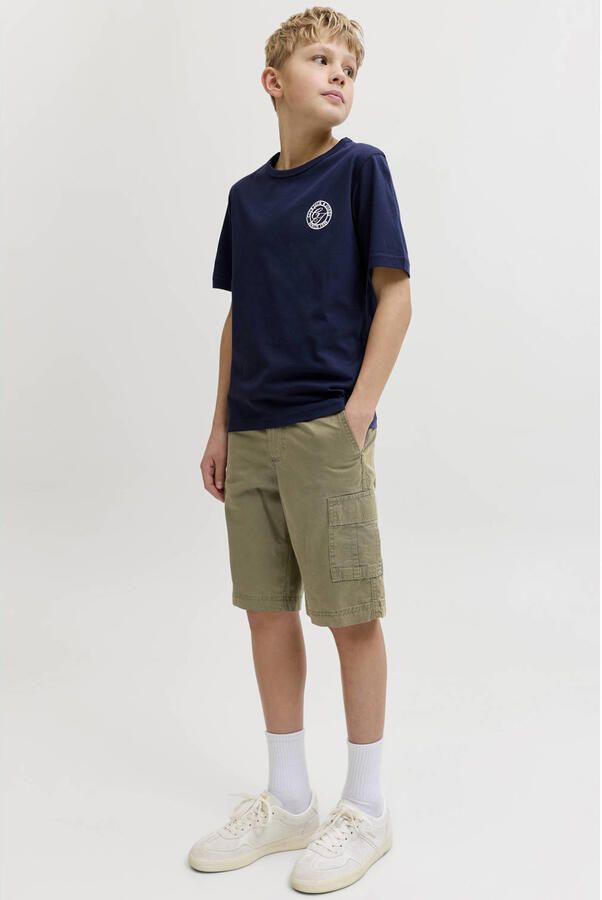 JACK & JONES JUNIOR relaxed high waist cargo short olijfgroen - Foto 2