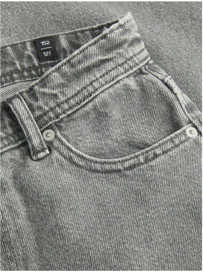 JACK & JONES JUNIOR relaxed high waist loose fit jeans black denim Zwart