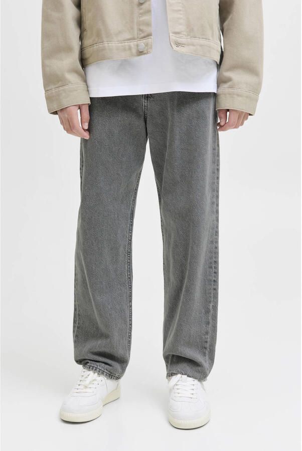 JACK & JONES JUNIOR relaxed high waist loose fit jeans black denim Zwart - Foto 2