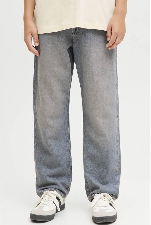 JACK & JONES JUNIOR relaxed high waist loose fit jeans medium blue denim
