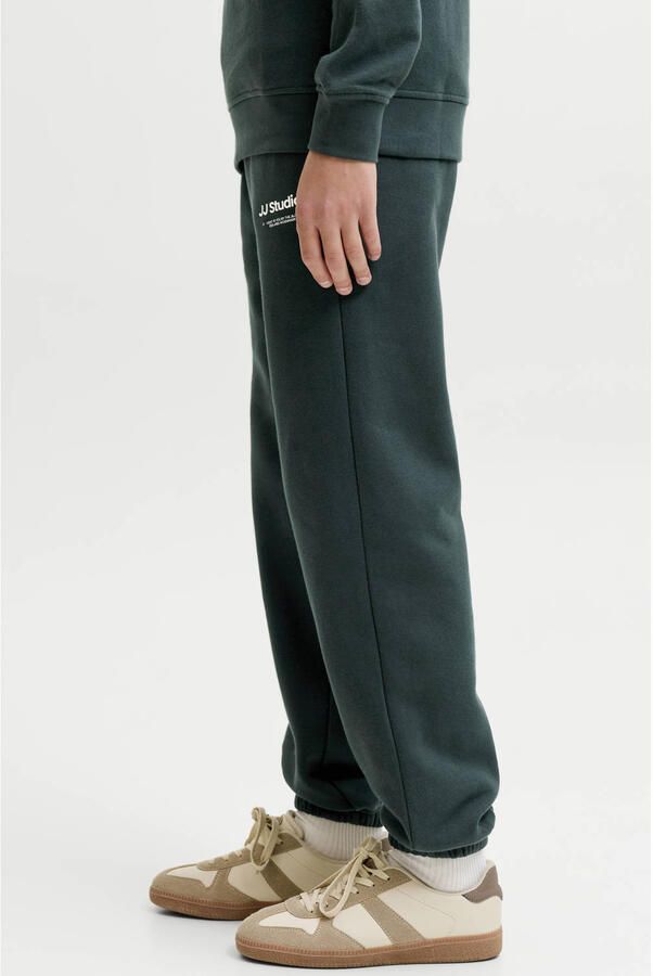 JACK & JONES JUNIOR relaxed regular waist joggingbroek donkergroen - Foto 2