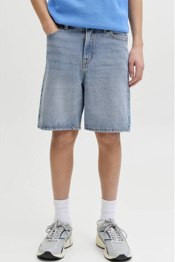 JACK & JONES JUNIOR relaxed short light blue denim
