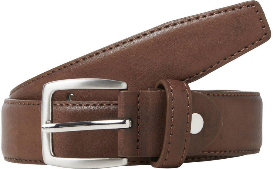 Jack & jones JUNIOR riem cognac Bruin Jongens Imitatieleer Effen 70 - Foto 3
