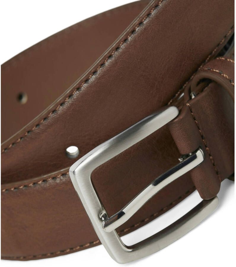 Jack & jones JUNIOR riem cognac Bruin Jongens Imitatieleer Effen 70