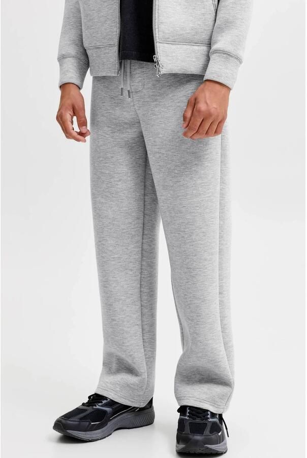 JACK & JONES JUNIOR scuba sweatpants grijs melange Broek Effen