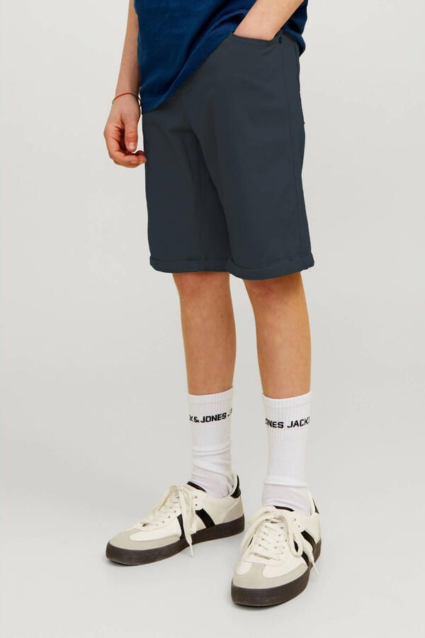 Jack & jones JUNIOR short JPSTRICK donkerblauw Korte broek Jongens Stretchkatoen 176