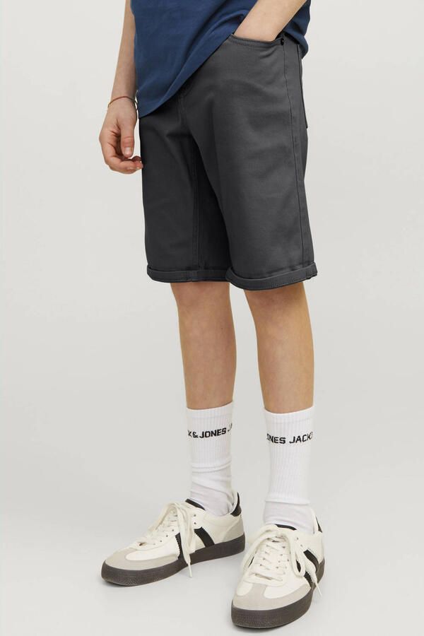 Jack & jones JUNIOR short JPSTRICK zwart Korte broek Jongens Stretchkatoen 128