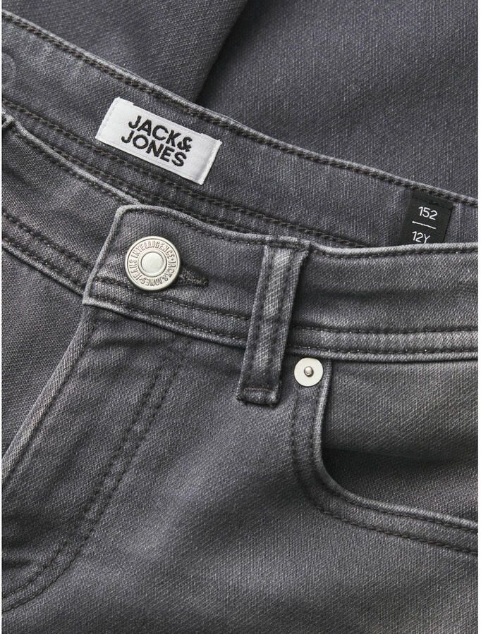 Jack & jones JUNIOR slim fit jeans JJIGLENN JJORIGINAL grey denim Grijs Jongens Stretchdenim 128
