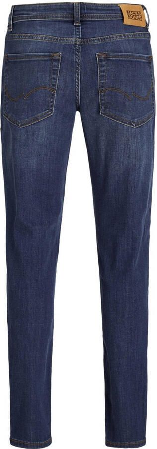 Jack & jones JUNIOR slim fit jeans JJIGLENN stonewashed Blauw Jongens Stretchdenim 140 - Foto 5