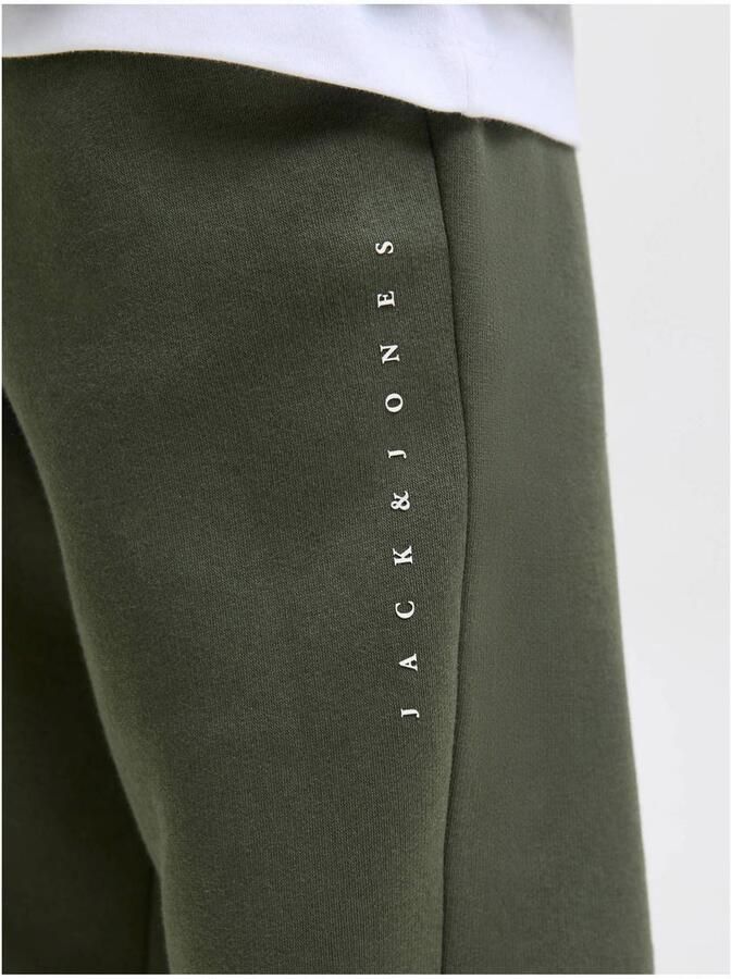 JACK & JONES JUNIOR slim sweatpants donkergroen - Foto 2