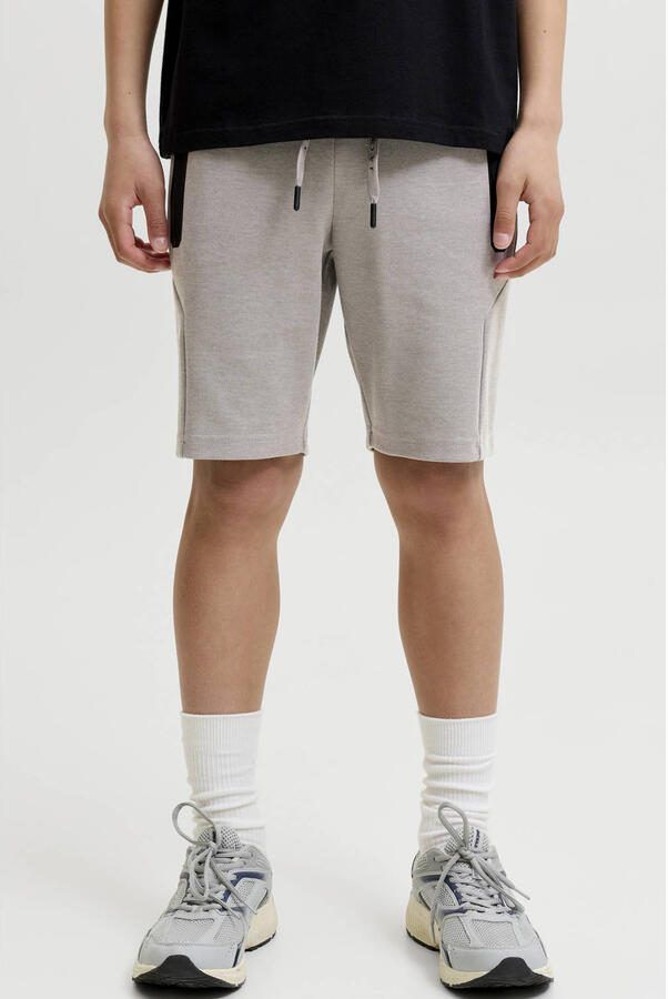 JACK & JONES JUNIOR slim sweatshort Korte broek Grijs Effen