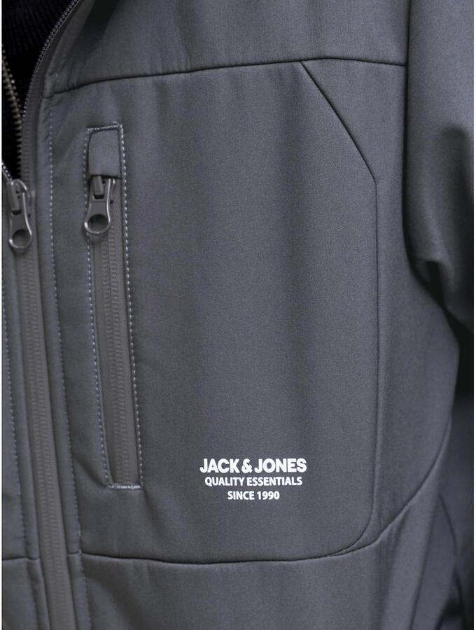 JACK & JONES JUNIOR softshell jas antraciet - Foto 3