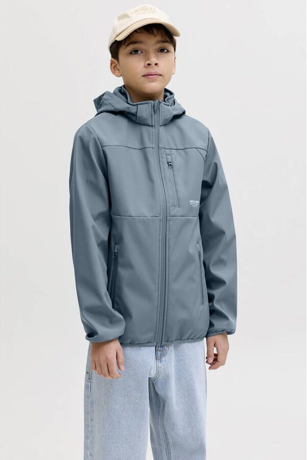 JACK & JONES JUNIOR softshell jas blauw