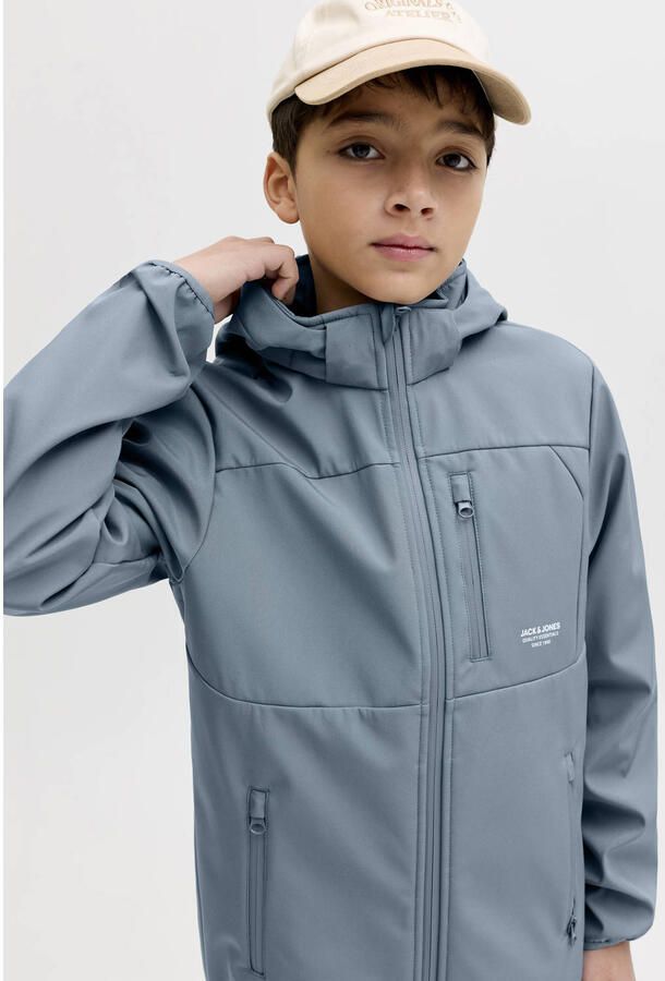 JACK & JONES JUNIOR softshell jas blauw - Foto 2