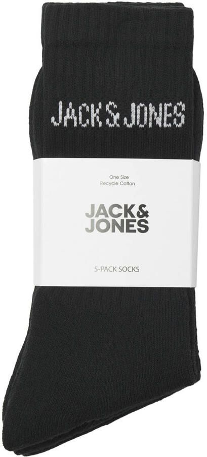 JACK & JONES JUNIOR sokken JACREGEN TENNIS (set van 5) zwart - Foto 3