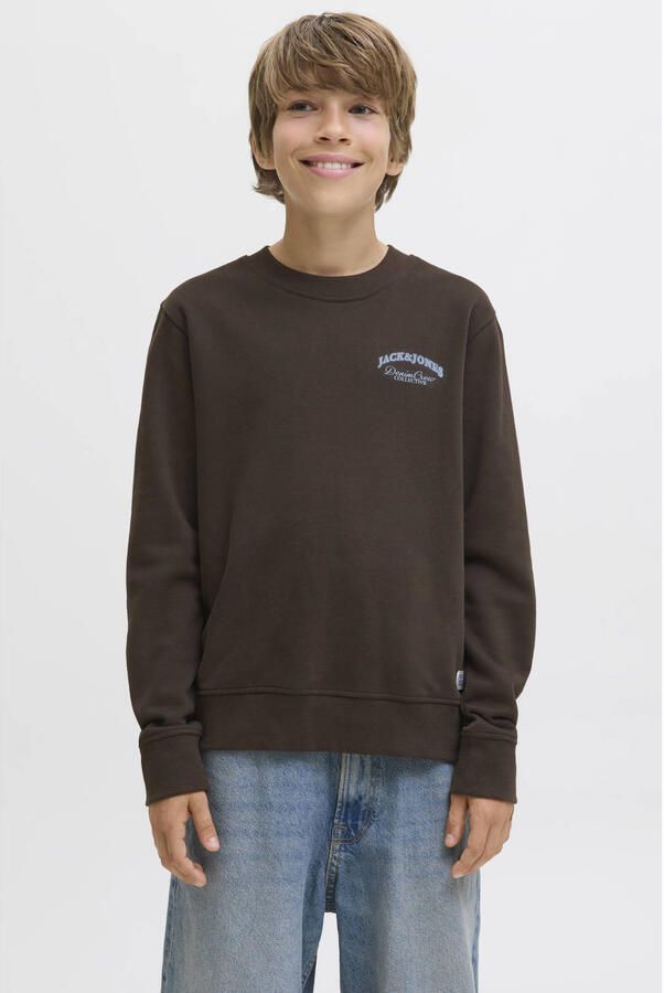 JACK & JONES JUNIOR sweater donkerbruin