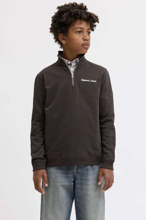 JACK & JONES JUNIOR sweater donkerbruin