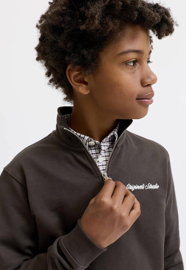 JACK & JONES JUNIOR sweater donkerbruin - Foto 2