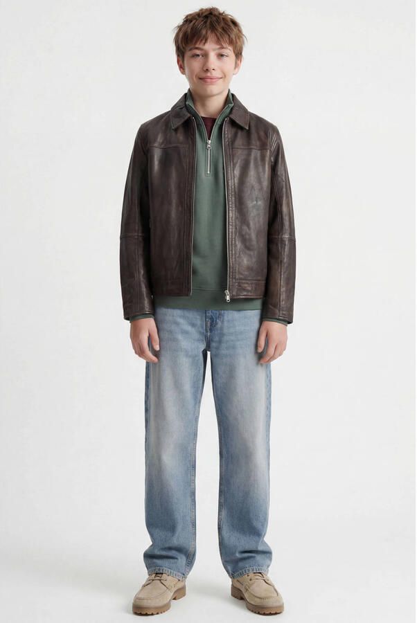 JACK & JONES JUNIOR sweater groen Tekst - Foto 2