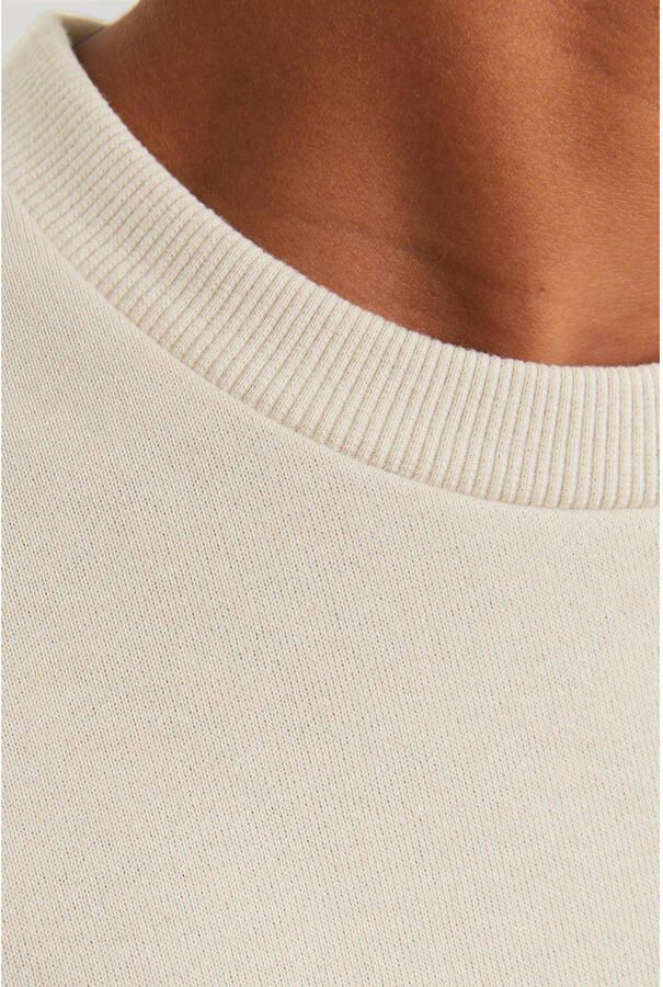 Jack & jones JUNIOR sweater JJEBRADLEY ecru Jongens Polyester Ronde hals 116