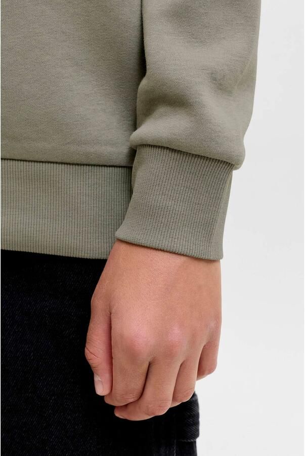 JACK & JONES JUNIOR sweater met logo grijsgroen - Foto 2