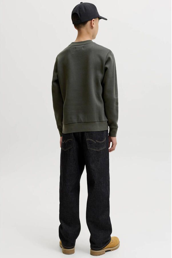 JACK & JONES JUNIOR sweater met logo kaki - Foto 2