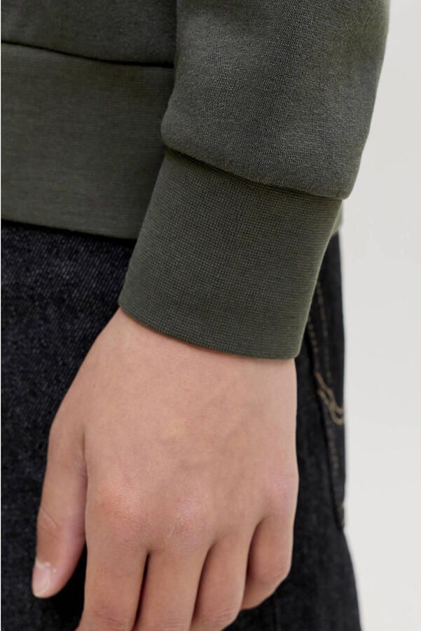 JACK & JONES JUNIOR sweater met logo kaki - Foto 3