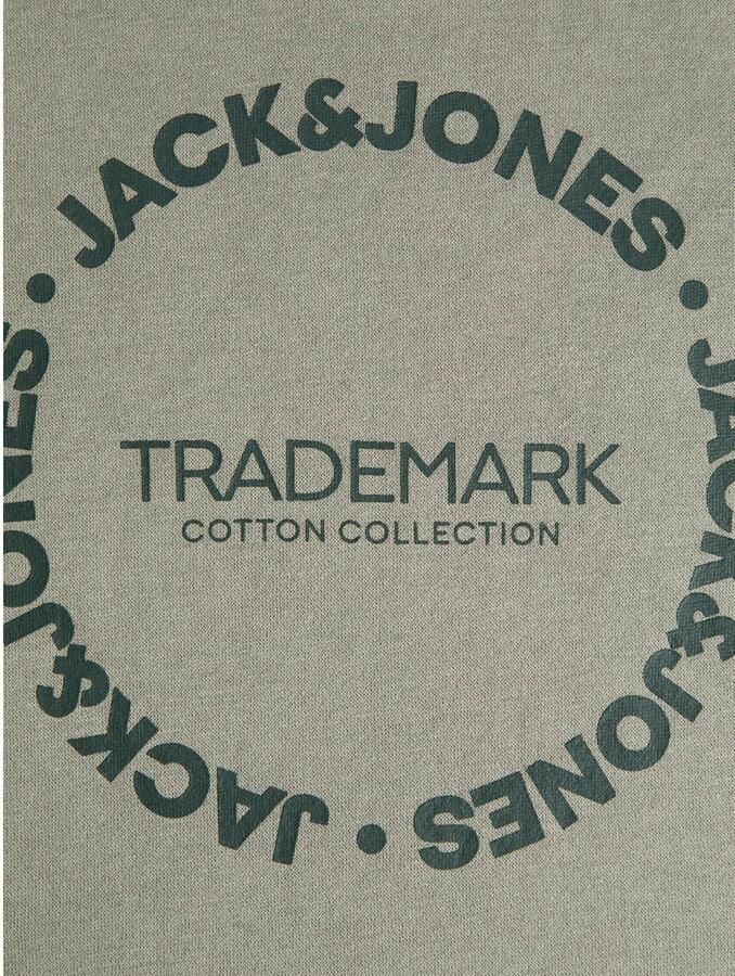 JACK & JONES JUNIOR sweater met tekst groen - Foto 3