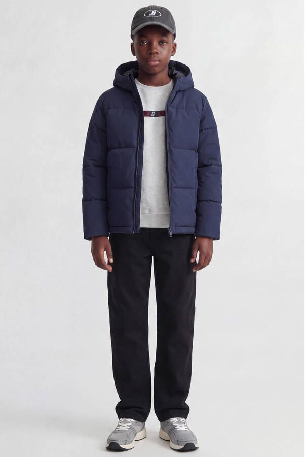 JACK & JONES JUNIOR sweater met tekst lichtgrijs Effen - Foto 3