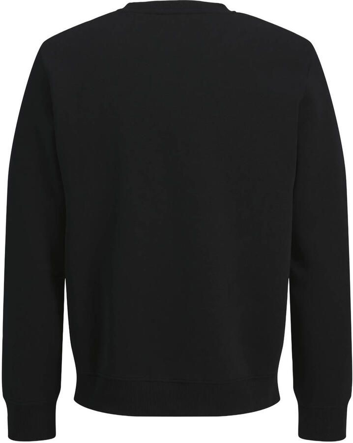 JACK & JONES regular fit sweater met print zwart