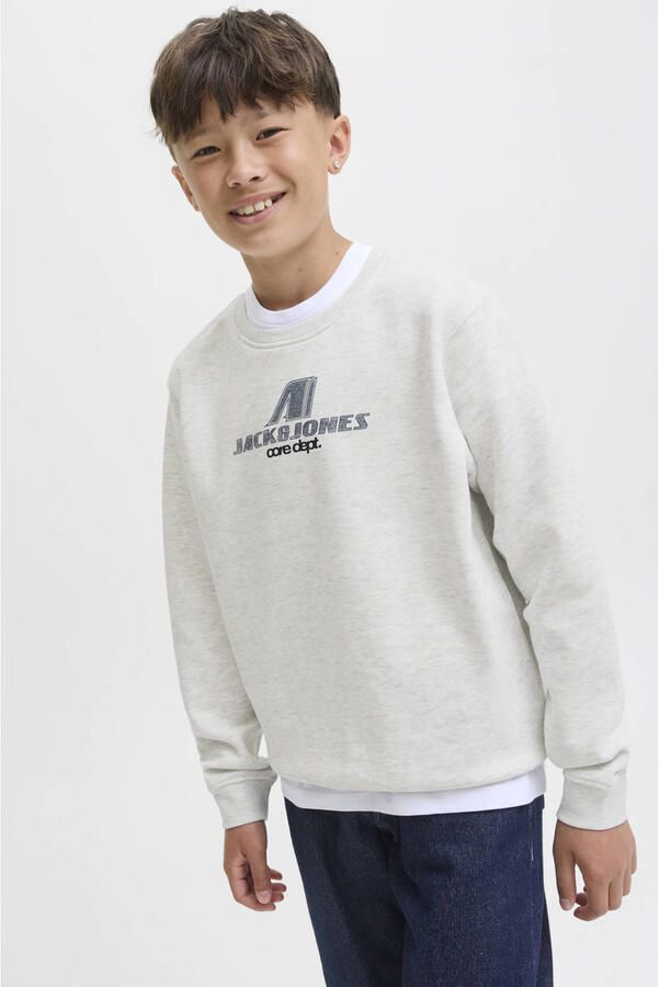 Jack & Jones Junior Sweatshirt JCOTIER PRINT SWEAT CREW NECK SN JNR