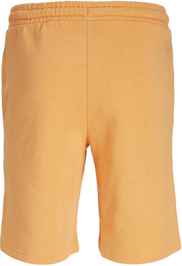 Jack & jones JUNIOR sweatshort JPSTKAPPER met logo lichtoranje Korte broek 164