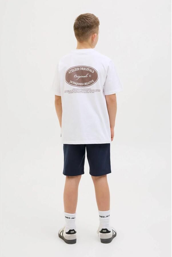 JACK & JONES JUNIOR sweatshort JPSTLOGO met logo marine - Foto 2