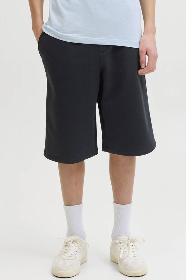 Jack & jones Sweatshorts met elastische band en steekzakken
