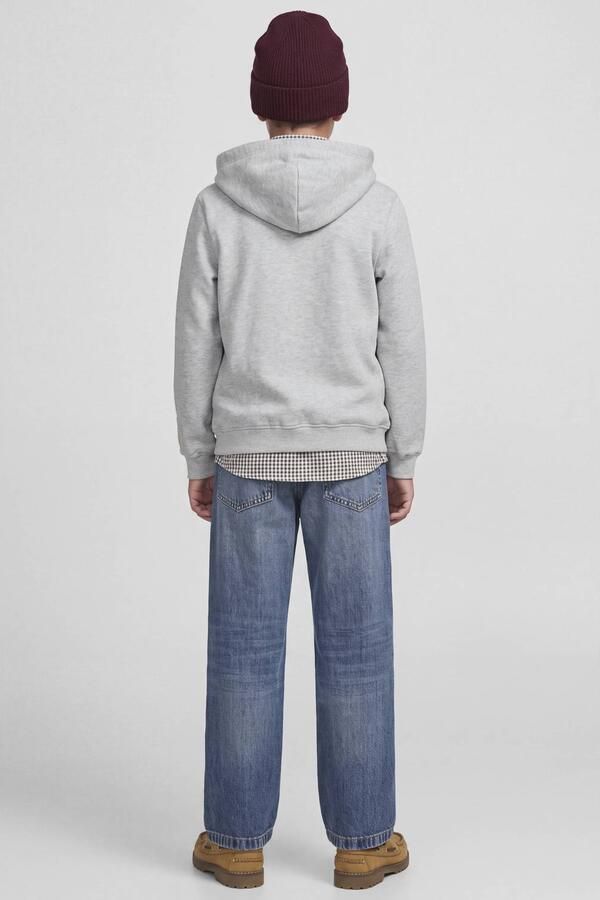 JACK & JONES JUNIOR sweatvest met logo grijs Logo - Foto 3
