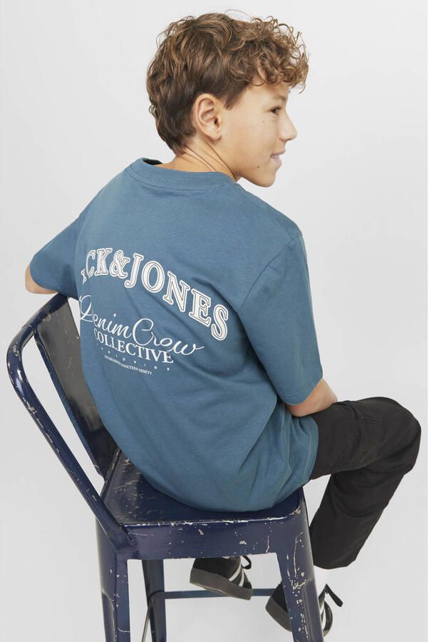 Jack & Jones Junior T-shirt JJEBRANDES BACKP RELAXED TEE SS SN JNR