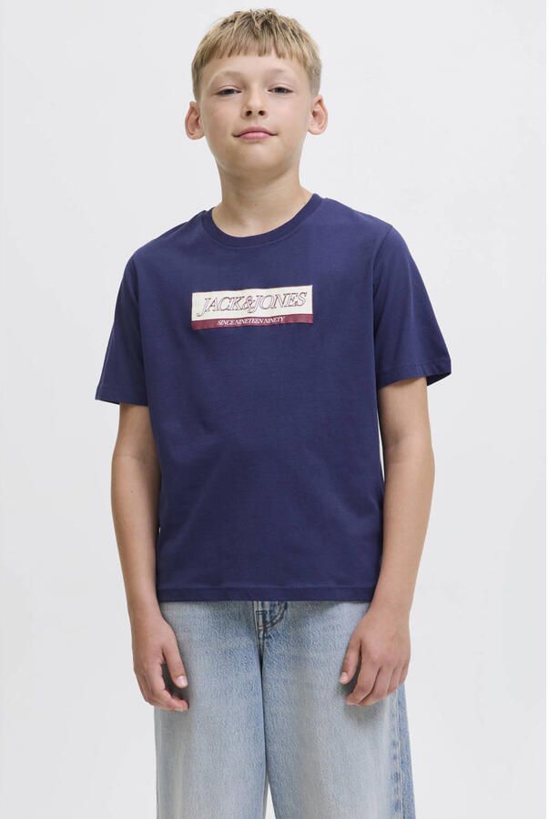 Jack & Jones Junior T-shirt JORINWOOD BLOCK BRAND TEE SS CN NOOS JNR
